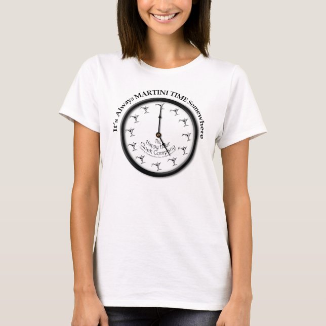 DET ÄR ALLTID MARTINI-TID NÅGONSTANS T-SHIRT (Framsida)