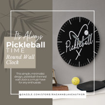 Det är alltid Pickleball-tid runt väggklocka