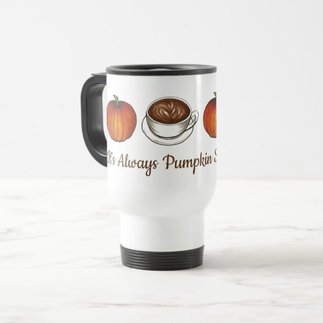 Det är alltid Pumpkin Spice Season Coffee Latte Fa Resemugg (Framsida vänster)
