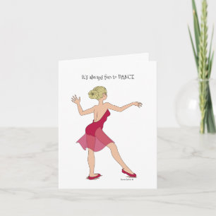 Det är alltid roligt att dansa Note Card Kort