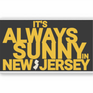 DET ÄR ALLTID SOLIGT I NEW JERSEY KLISTERMÄRKEN