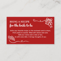 Det är Amore Bröllopsdusch Ta med ett recept