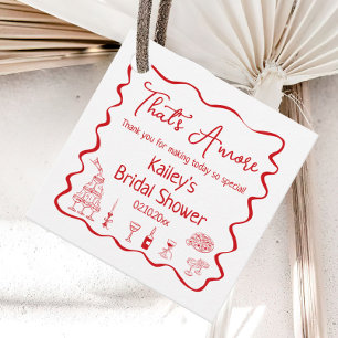 Det är Amore Bröllopsdusch Tack så mycket Gåvor Etiketter