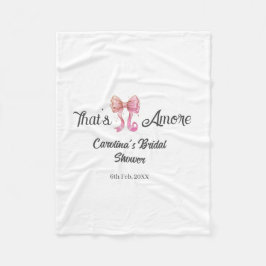 det är amore bröllopsfest rosa retro bow boho namn fleecefilt