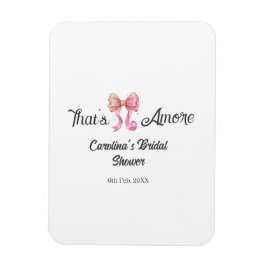 det är amore bröllopsfest rosa retro bow boho namn magnet