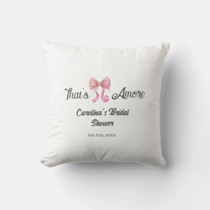 det är amore bröllopsfest rosa retro slinga boho n kudde