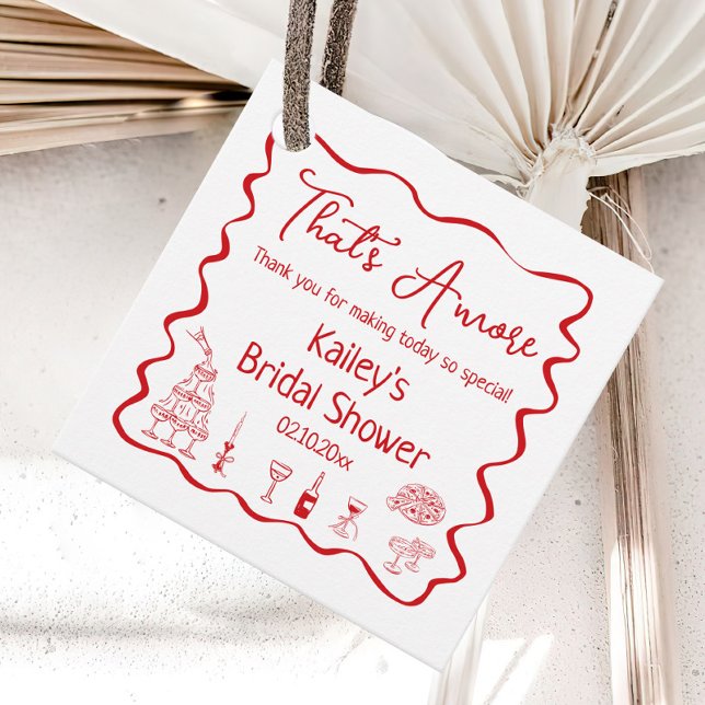 Det är Amore Bröllopsfest Tacksamhet Gåvor Etiketter (Skapare uppladdad)