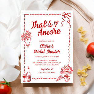 Det är Amore Hand plockade Italienska Möhippan Inbjudningar