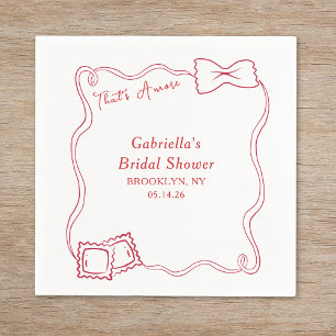 Det är Amore Hand plockade Pasta Italien Möhippa Pappersservett