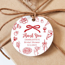 Det är Amore Handritad Italiensk Bröllopsdusch Gåvor Etiketter