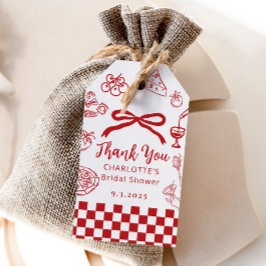 Det är Amore Handritad Italiensk Bröllopsdusch Presentetikett