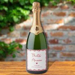 Det är Amore Italiana Chicen Bröllop Champagne-eti