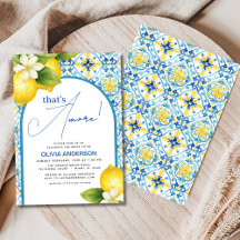 Det är Amore Italiana Lemon Blue Tile Möhippa