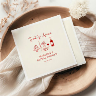 Det är Amore Italiana Red Hand plockade Möhippa Pappersservett