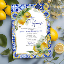 Det är Amore Italy Blue Tile Lemon Möhippa