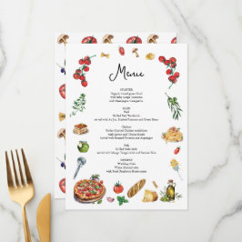 Det är Amore Menu Card Pasta Pizza Meny