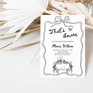 Det är Amore Möhippa - italienska Banquet Bord Inbjudningar