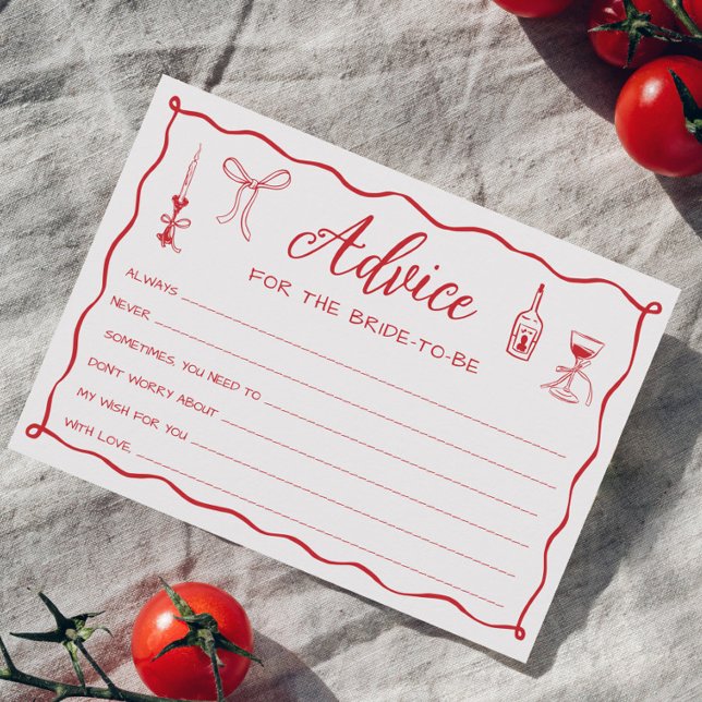 Det är Amore Pizza Möhippa Advice Card Inbjudningar (Skapare uppladdad)