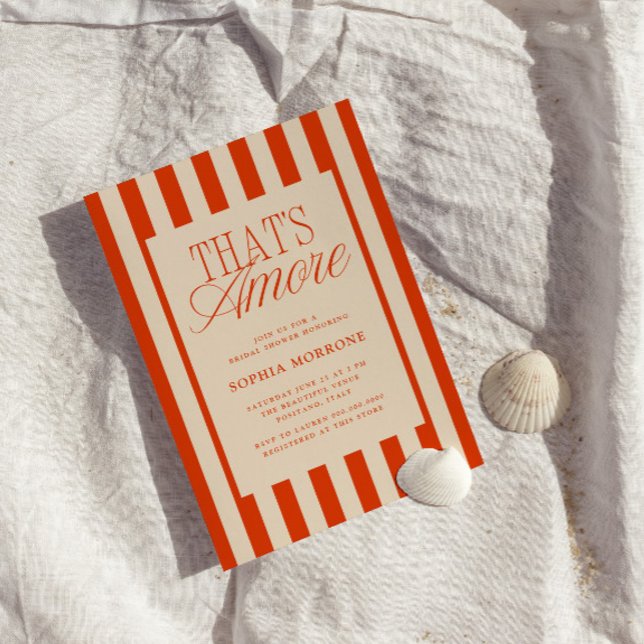 Det är Amore Red Rand Möhippa Inbjudningar (Skapare uppladdad)