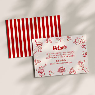 Det är Amore! Röda italienska detaljer Tilläggskort