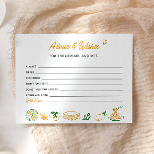 Det är Amore Rustic Italy Advice and Önskemål card