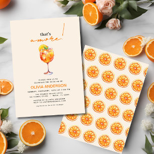 Det är Amore Watercolor Spritz Möhippa Inbjudningar