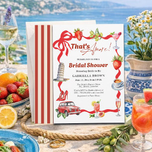 Det är Amore Whimsical italiensk bröllopsdusch Inbjudningar