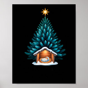 Det Är Anledningen Baby Jesus Krubba Jul Poster