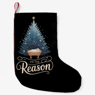 Det Är Anledningen Kristna Religiösa Jul Bibel Liten Julstrumpa