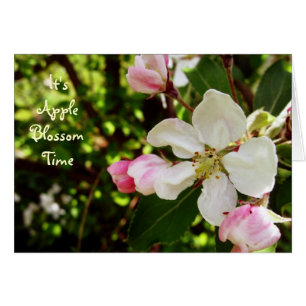 Det är AppleBlossom Time Hälsningskort