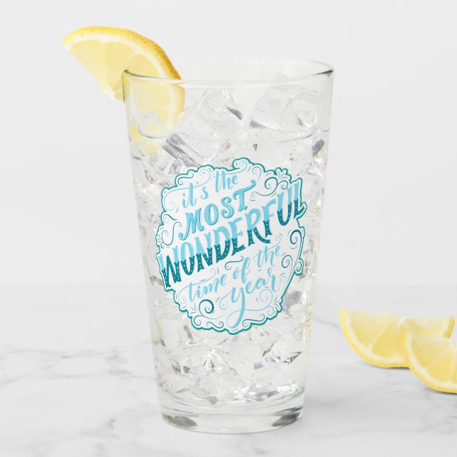 Det är årets mest underbara tid glaskopp (Framsida Ice)