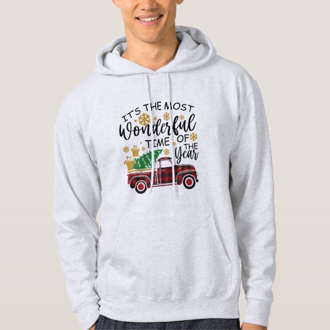 Det är årets mest underbara tid hoodie (Framsida)