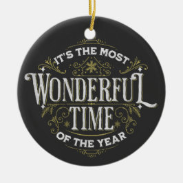 Det är årets mest underbara tid julgransprydnad keramik