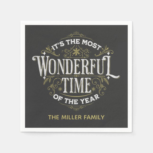 Det är årets mest underbara tid pappersservett (Framsidan)