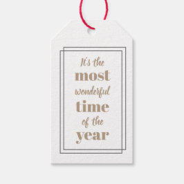 Det är årets mest underbara tid presentetikett