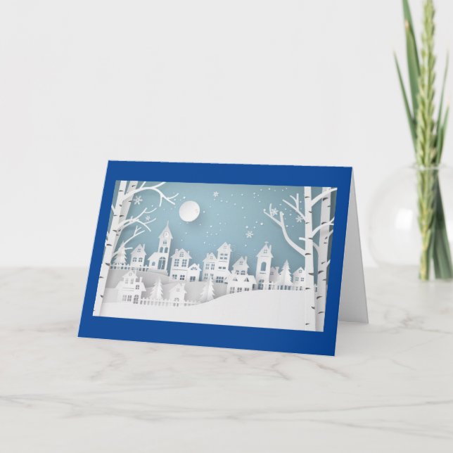 DET ÄR ÅRETS TID "ATT DECORERA" JULKORT KORT (Framsida)