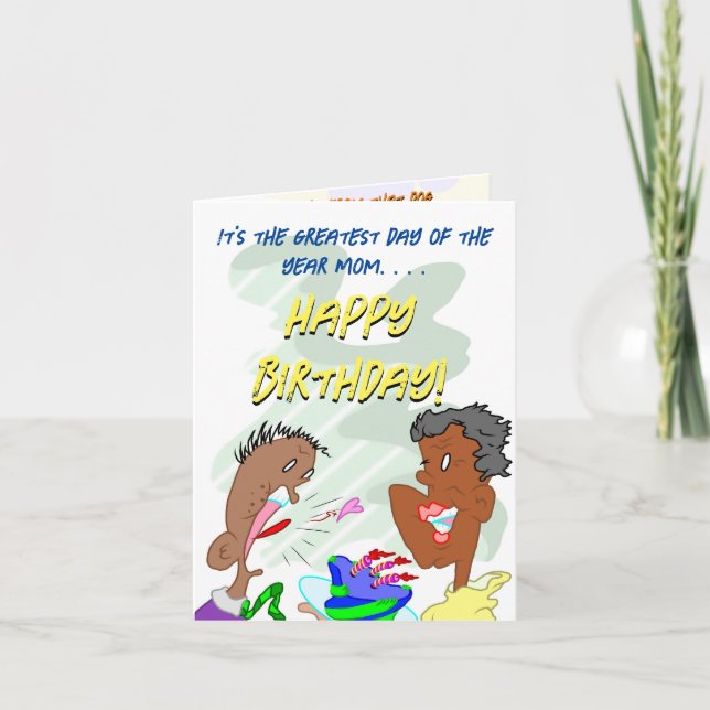 Det är årets underbarare dag Mamma. Tack Kort (Framsida)