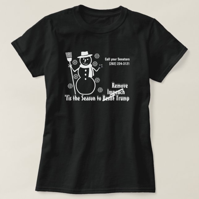Det Är Årstiden Att Riksrättsåtala Avsätt Trump Sn T Shirt (Design framsida)