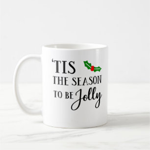 Det Är Årstiden Att Vara Jul Mistel Kaffemugg