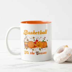 Det Är Årstiden Basketboll Höst Kaffe Pumpa Två-Tonad Mugg