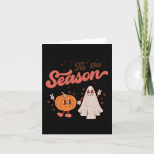 Det Är Årstiden Pumpa Krydda Höst Autumn Boo Hall Kort