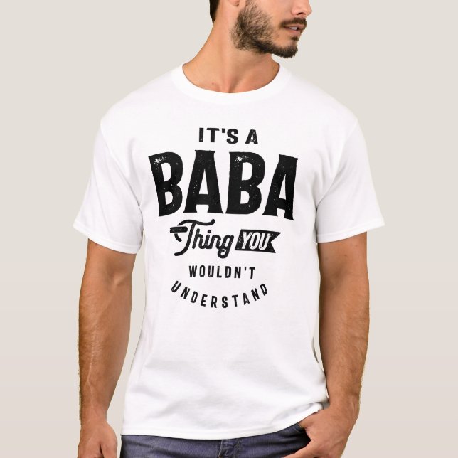 Det är Baba Sak - morföräldrar T Shirt (Framsida)