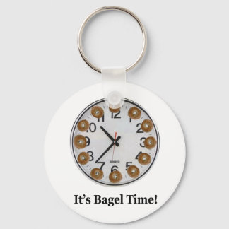 Det är Bagel Time! Nyckelring