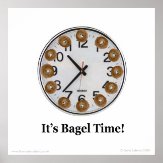 Det är Bagel Time! Poster