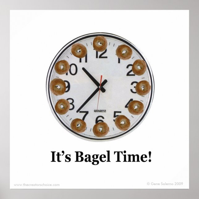 Det är Bagel Time! Poster (Framsidan)