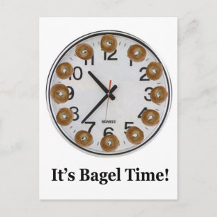 Det är Bagel Time! Vykort