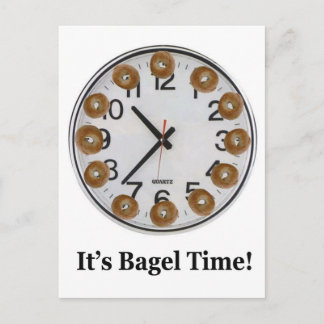 Det är Bagel Time! Vykort