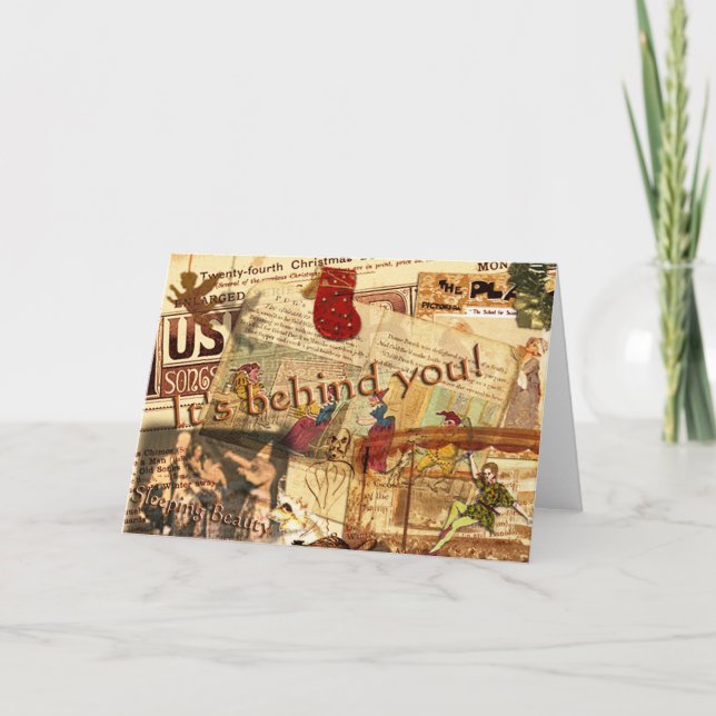 Det är bakom dig! helgkort (Framsida)