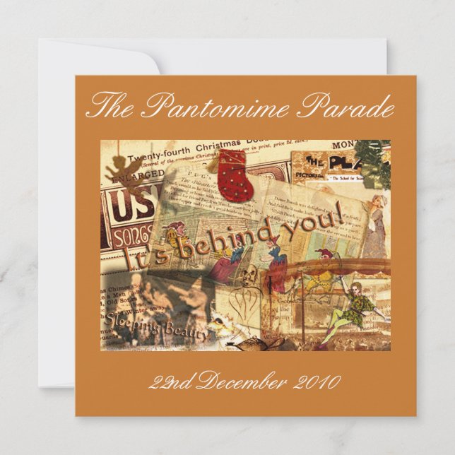 Det är bakom dig! inbjudningar (Framsida)