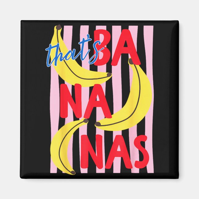 Det är Bananer Rolig Banan Sommar Frukt Mat Puns Magnet (Framsidan)